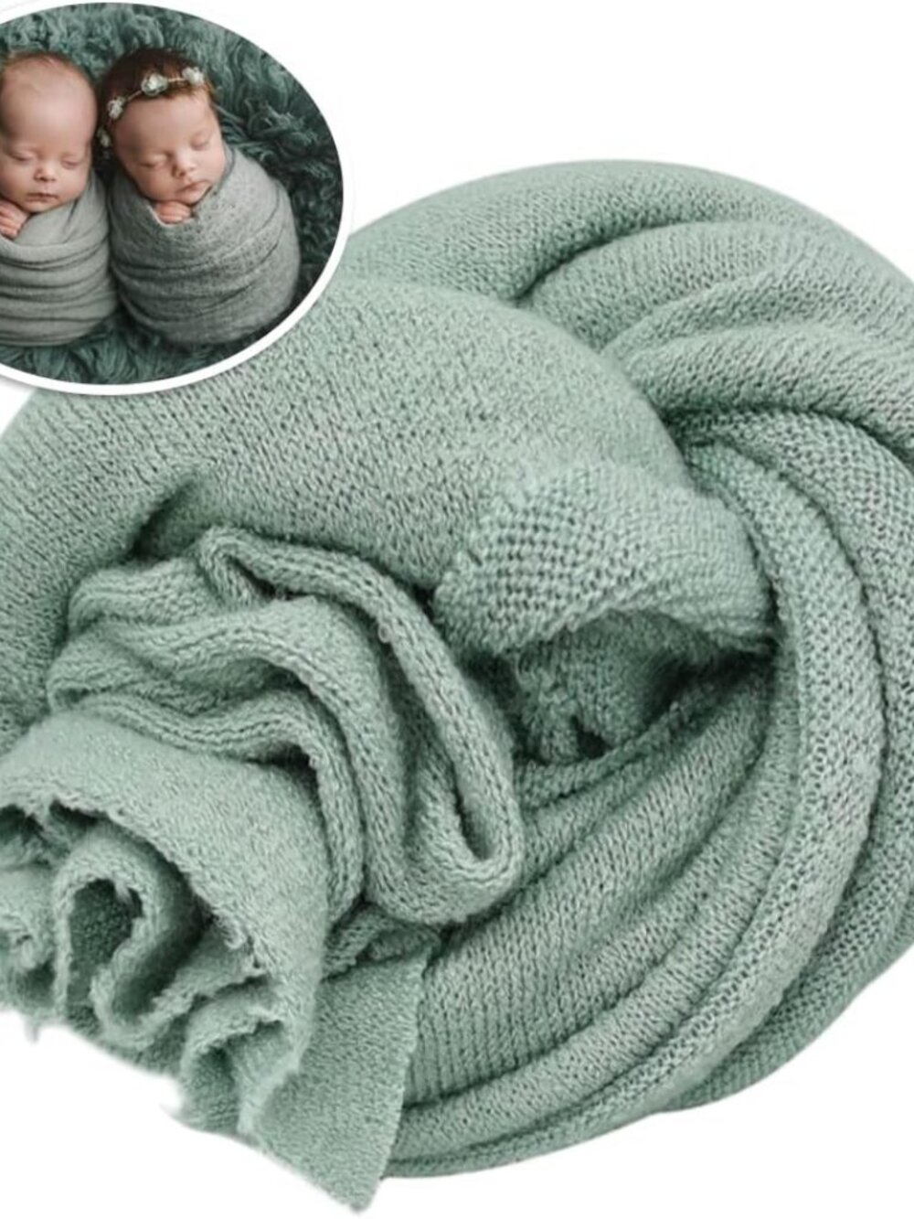 Newborn Posing Wrap Newborn Photography Props Soft Stretch Knit Blanket Handmade